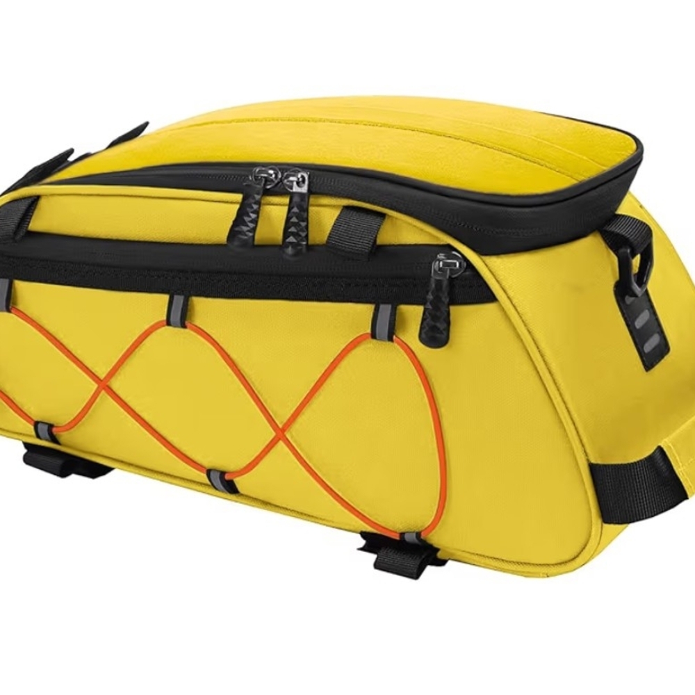 Bicycle Bag Yellow and Black Travel Bag